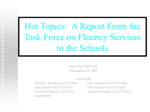 Hot Topics:  A Report From the in the Schools