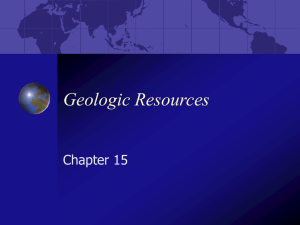Geologic Resources Chapter 15