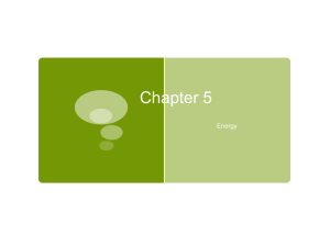 Chapter 5 Energy