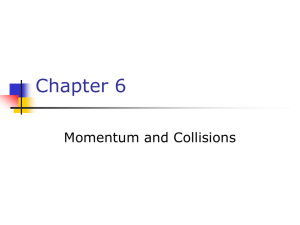Chapter 6 Momentum and Collisions