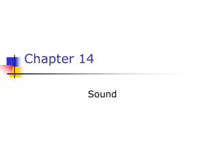 Chapter 14 Sound