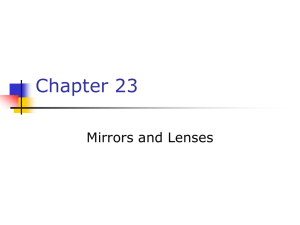 Chapter 23 Mirrors and Lenses