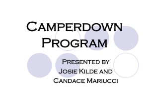 Camperdown Program Presented by Josie Kilde and
