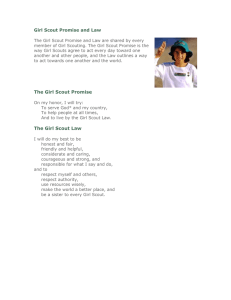 Girl Scout Promise and Law