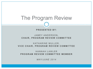 The Program Review