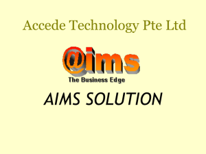AIMS SOLUTION Accede Technology Pte Ltd