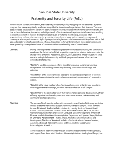 San Jose State University Fraternity and Sorority Life (FASL)