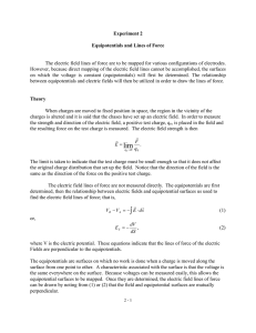 Experiment 2  Equipotentials and Lines of Force