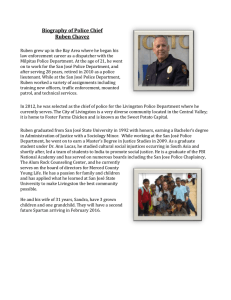 Biography of Police Chief Ruben Chavez