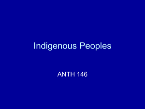Indigenous Peoples ANTH 146