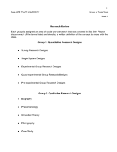 1 Each group is assigned an area of social work research... discuss each of the terms listed and develop a written...