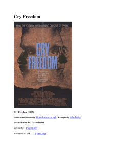 Cry Freedom  Cry Freedom (1987) Drama