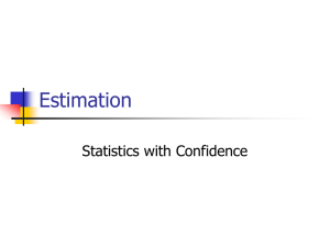 Estimation Statistics with Confidence