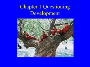 Chapter 1 Questioning Development