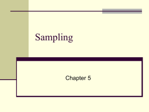 Sampling Chapter 5