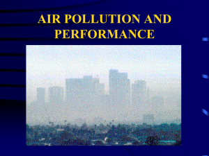 AIR POLLUTION AND PERFORMANCE