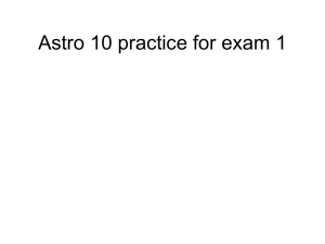 Astro 10 practice for exam 1
