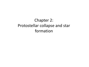 Chapter 2: Protostellar collapse and star formation
