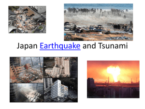Japan and Tsunami Earthquake