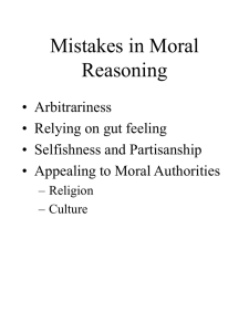 Mistakes in Moral Reasoning
