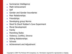 Summarize Intelligence Math Achievement Self Gender and Gender boundaries