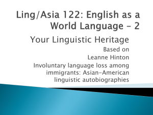 Your Linguistic Heritage