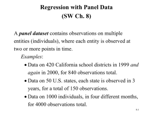 Regression with Panel Data (SW Ch. 8)