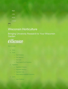 Wisconsin Horticulture  Bringing University Research to Your Wisconsin Garden