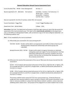 General Education Annual Course Assessment Form