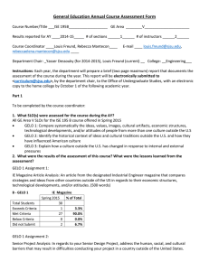 General Education Annual Course Assessment Form