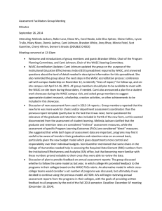 Assessment Facilitators Group Meeting Minutes September 26, 2014