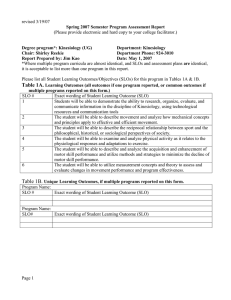 revised 3/19/07  Spring 2007 Semester Program Assessment Report