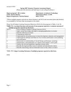 revised 3/19/07  Spring 2007 Semester Program Assessment Report