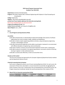 Virtualization) SJSU Annual Program Assessment Form Academic Year 2014-2015