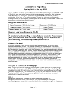 Assessment Reporting – Spring 2010 Spring 2009