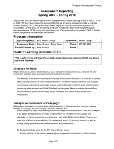 Assessment Reporting – Spring 2010 Spring 2009