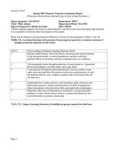 revised 3/19/07  Spring 2007 Semester Program Assessment Report