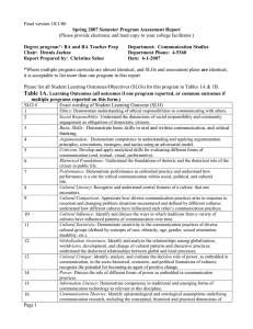 Final version 10/1/06  Spring 2007 Semester Program Assessment Report