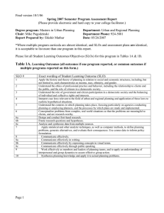 Final version 10/1/06  Spring 2007 Semester Program Assessment Report