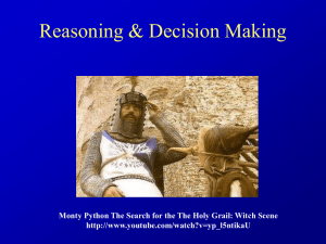 Reasoning &amp; Decision Making