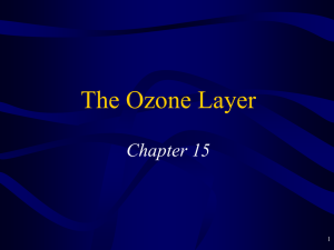 The Ozone Layer Chapter 15 1