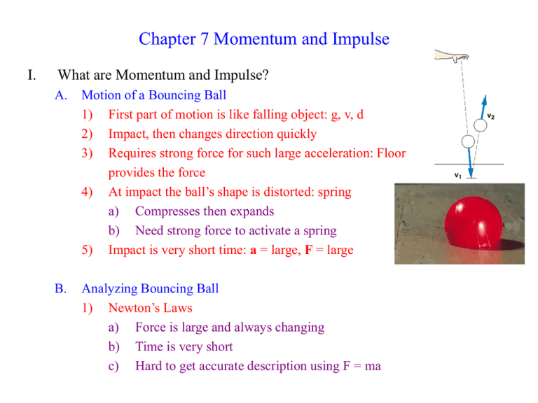 Chapter 7 Momentum And Impulse I What Are Momentum And Impulse 