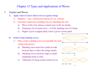 Chapter 15 Types and Applications of Waves I. Guitars and Waves