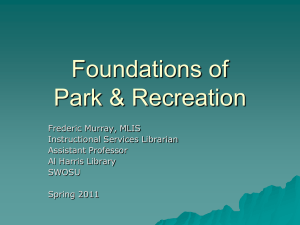 Foundations of Park &amp; Recreation