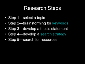 Research Steps