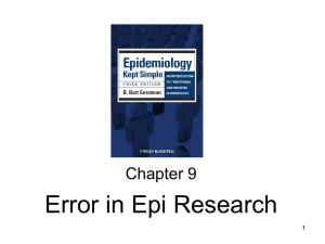 Error in Epi Research Chapter 9 1