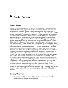 9  Conduct Problems