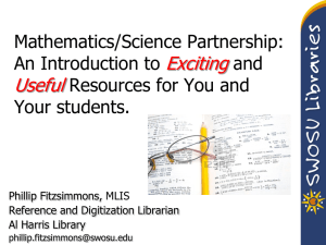Exciting Useful Mathematics/Science Partnership: An Introduction to