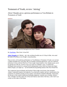 Testament of Youth, review: 'stirring' Testament of Youth