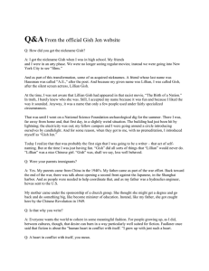 Q&amp;A From the official Gish Jen website